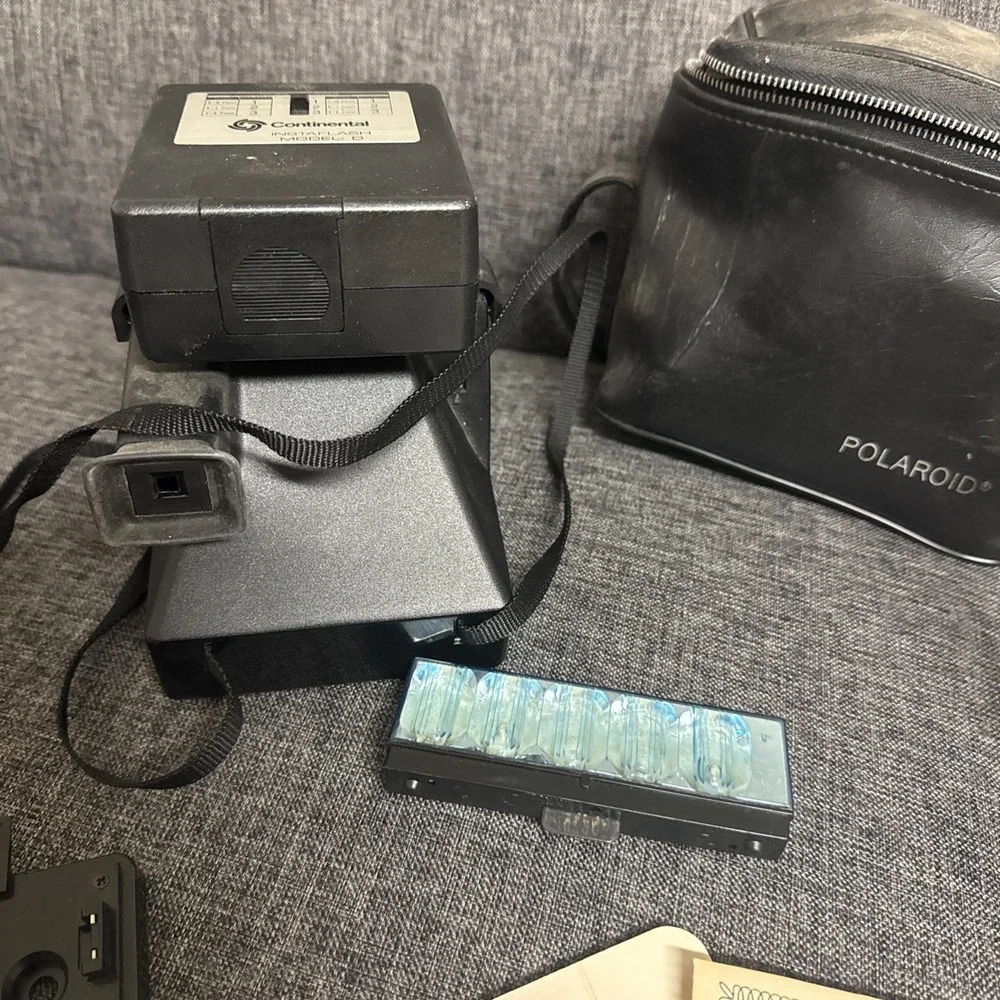 Vintage Polaroid SX-70 OneStep RainbowStripe Land Camera For Parts Only